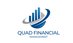 blue square arrow finance company logo